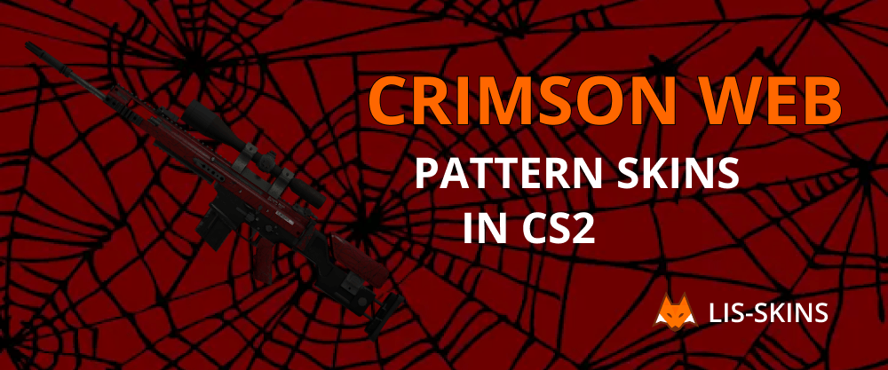 Crimson Web Pattern Skins in CS2